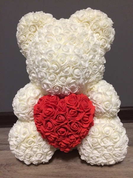 Мишка из роз+сердце - <ro>Изображение</ro><ru>Изображение</ru> #3, <ru>Объявление</ru> #1646357