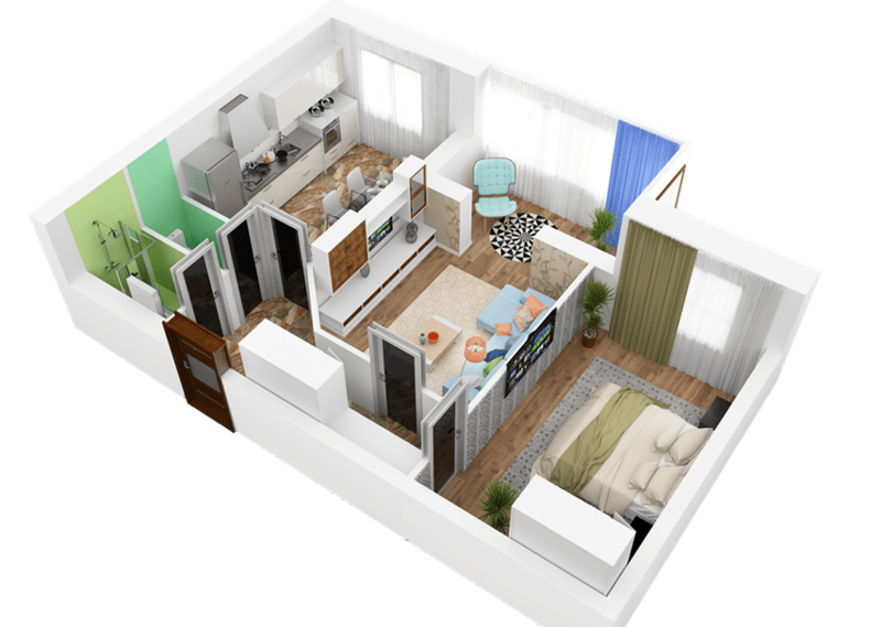 Продажа 2 к/к в новом доме - <ro>Изображение</ro><ru>Изображение</ru> #3, <ru>Объявление</ru> #1626458